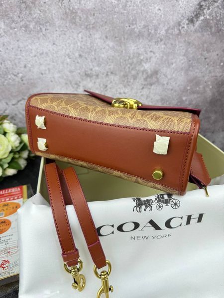 Сумка в стилі Coach Brown P9033 фото