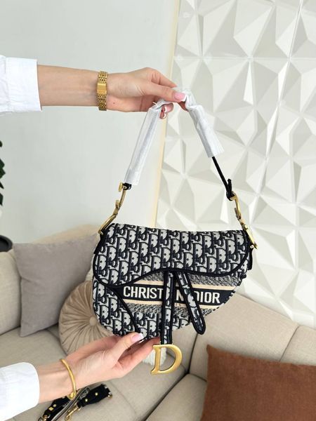 Сумка в стилі Dior Saddle Logo P6043 фото