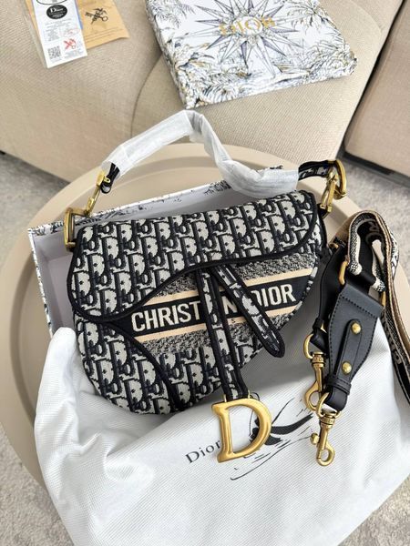 Сумка в стилі Dior Saddle Logo P6043 фото