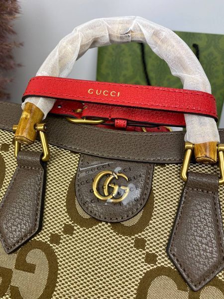 Сумка в стилі Gucci Diana Jumbo Brown P11006 фото