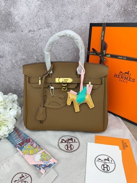 Сумка в стилі Hermes Birkin Brown Gold  P15015 фото
