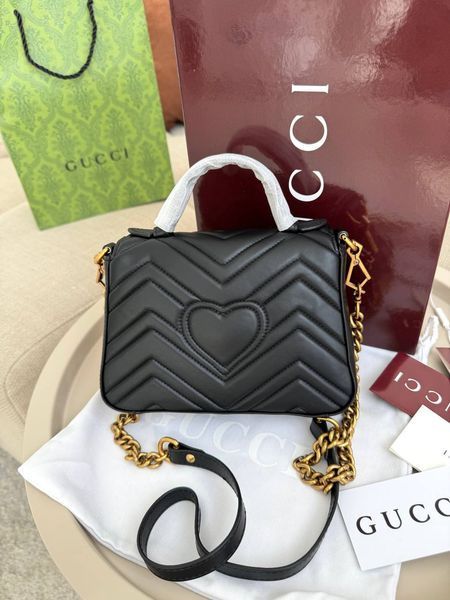Сумка в стилі Gucci Marmont Black P11037 фото