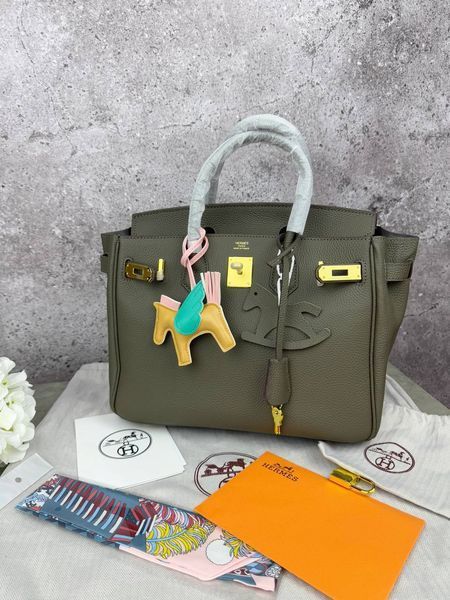 Сумка в стилі Hermes Birkin Grey Gold P15014 фото