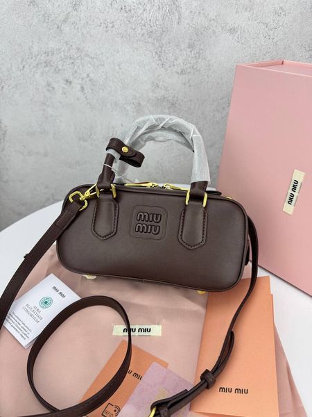 Сумка в стилі Miu Miu Chocolate P17037 фото