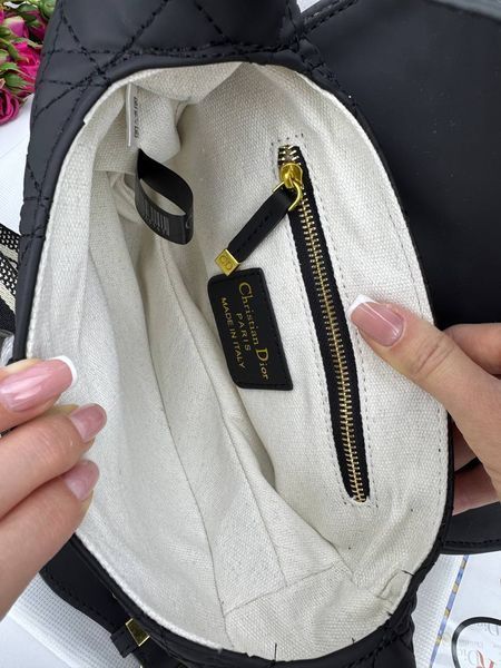 Модель в стилі Dior Saddle Black Logo 25см P6074 фото