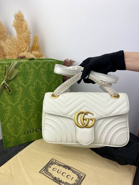 Сумка в стилі Gucci Marmont Milk Р11005  фото