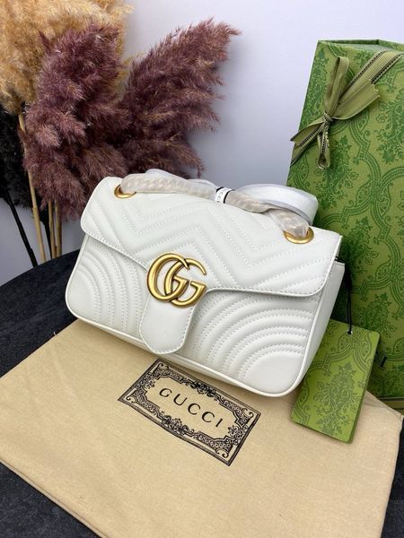 Сумка в стилі Gucci Marmont Milk Р11005  фото