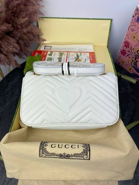 Сумка в стилі Gucci Marmont Milk Р11005  фото