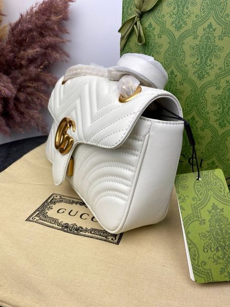 Сумка в стилі Gucci Marmont Milk Р11005  фото