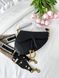 Сумка в стилі Dior mini Saddle Black Texture P6061 фото 9
