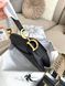 Сумка в стилі Dior mini Saddle Black Texture P6061 фото 6
