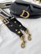 Сумка в стилі Dior mini Saddle Black Texture P6061 фото 8