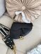 Сумка в стилі Dior mini Saddle Black Texture P6061 фото 4