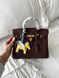 Сумка в стилі  Hermes Birkin Chocolate Gold P15052 фото 7