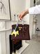 Сумка в стилі  Hermes Birkin Chocolate Gold P15052 фото 6