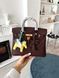 Сумка в стилі  Hermes Birkin Chocolate Gold P15052 фото 2