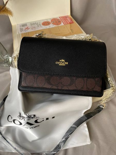 Модель в стилі Coach Mini Black 21.5см P9005 фото