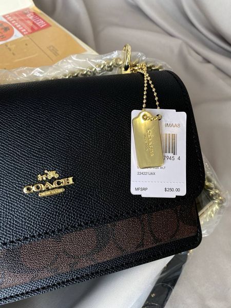 Модель в стилі Coach Mini Black 21.5см P9005 фото
