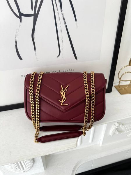 Модель в стилі  Yves Saint Laurent LouLou Burgundy Gold 24см   P5060 фото