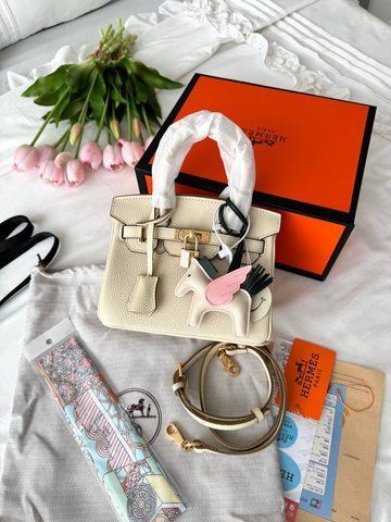 Сумка в стилі Hermes Birkin Milk Gold P15027 фото