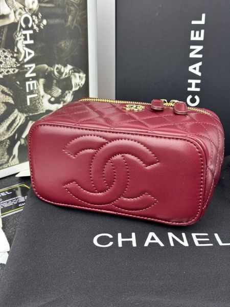 Модель в стилі Chanel Burgundy Gold (з дзеркалом) 17 см P10031 фото