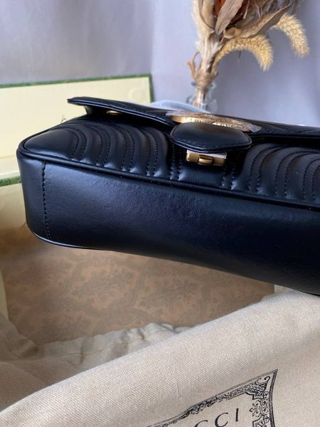 Сумка в стилі Gucci Marmont Black P11004 фото