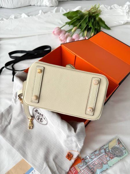 Сумка в стилі Hermes Birkin Milk Gold P15027 фото