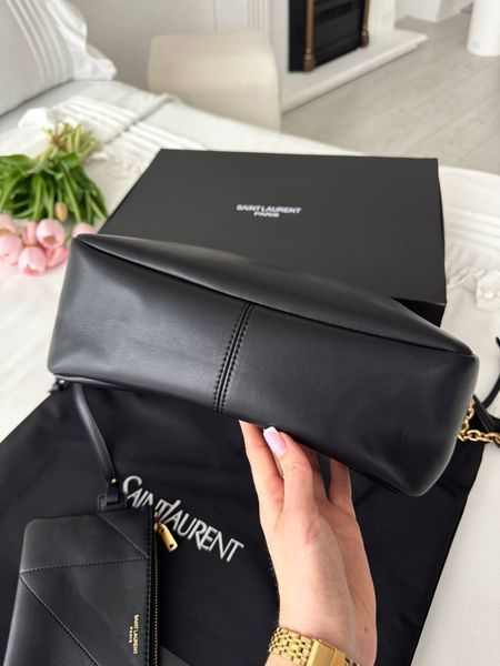 Сумка в стилі  Yves Saint Laurent Jamie Black Gold  P5062 фото