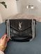 Модель в стилі  Yves Saint Laurent Puffer Black Silver 28см P5064 фото 8