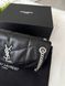 Модель в стилі  Yves Saint Laurent Puffer Black Silver 28см P5064 фото 7