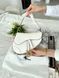 Сумка в стилі Dior mini Saddle White Texture