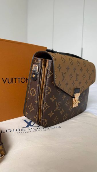 Модель в стилі Louis Vuitton Pochette Metis Brown 24см 146-1 фото