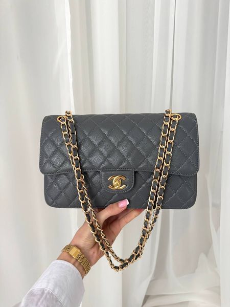 Модель в стилі Chanel Grey Gold Texture P10165 фото