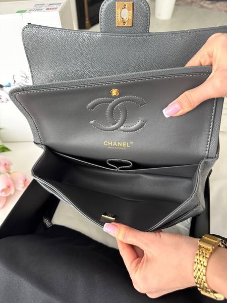 Модель в стилі Chanel Grey Gold Texture P10165 фото