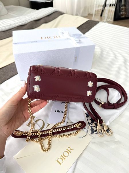 Модель в стилі  Dior Lady Burgundy Gold 17см P6070 фото