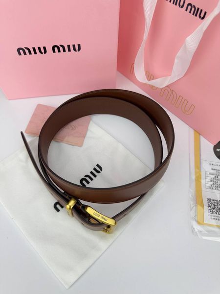 Модель в стилі Miu Miu Brown R0016 фото