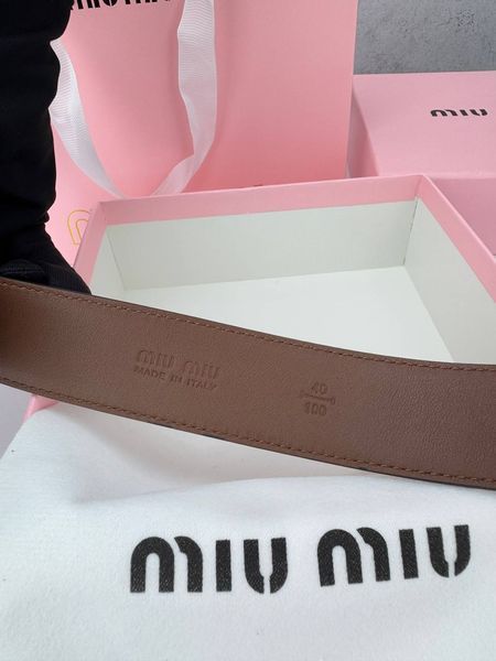 Модель в стилі Miu Miu Brown R0016 фото