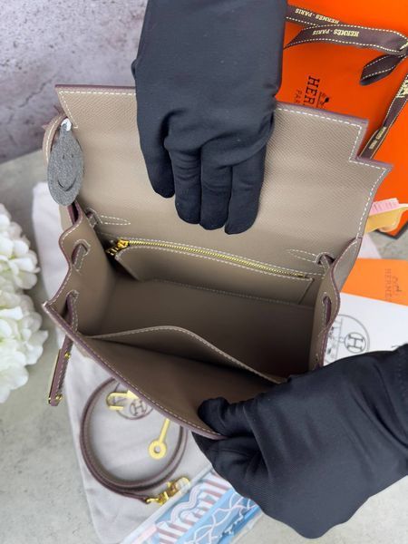 Сумка в стилі Hermes Kelly 25 P15006 фото