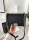 Модель в стилі Chanel Boy Black Silver 25см 	P10160 фото 3