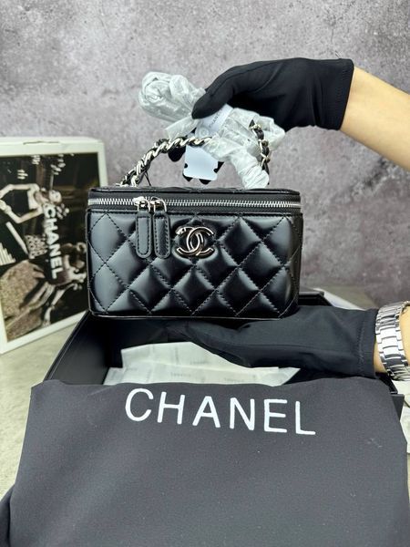 Модель в стилі Chanel Black Silver (з дзеркалом) 17 см P10029 фото