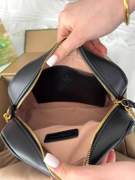 Сумка в стилі Gucci Black Gold P11041 фото