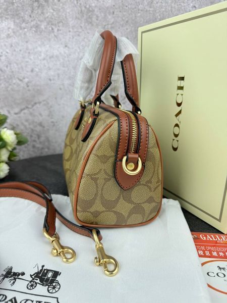 Сумка в стилі Coach Brown P9027 фото