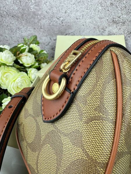 Сумка в стилі Coach Brown P9027 фото