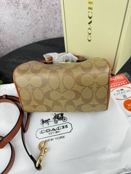 Сумка в стилі Coach Brown P9027 фото