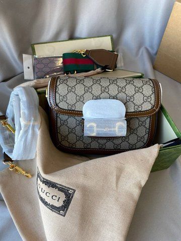 Сумка в стилі Gucci Horsebit 1955 Mini Bag P11002 фото