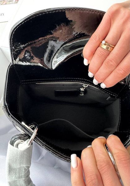 Модель в стилі  Dior Lady Black Silver 20см P6072 фото