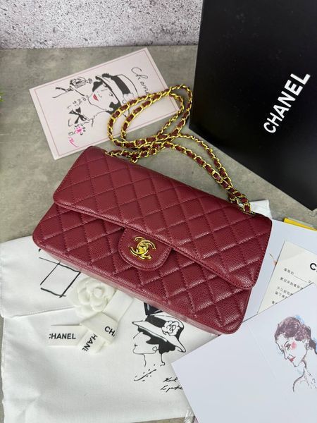 Модель в стилі Chanel Burgundy Gold Texture 25 см P10046 фото
