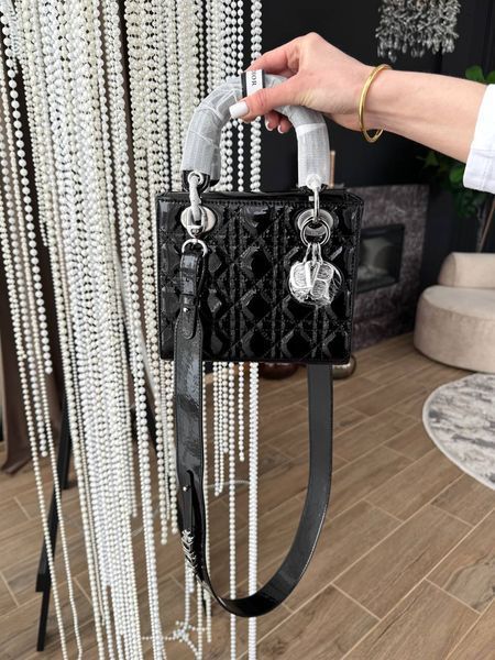Модель в стилі  Dior Lady Black Silver 20см P6072 фото