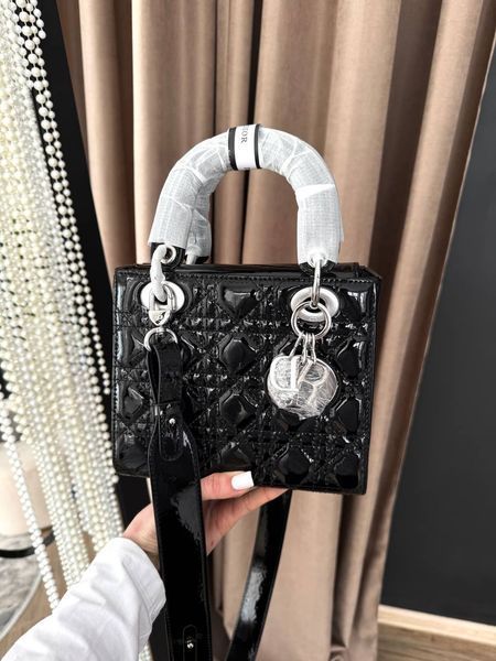 Модель в стилі  Dior Lady Black Silver 20см P6072 фото