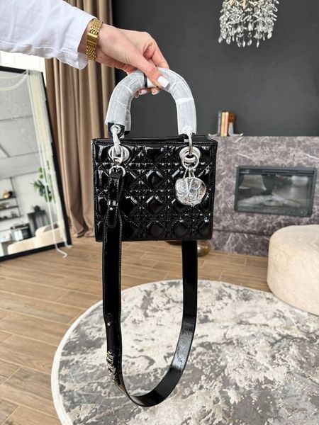 Модель в стилі  Dior Lady Black Silver 20см P6072 фото